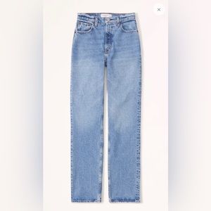 Abercrombie 90s ultra high rise straight jeans
